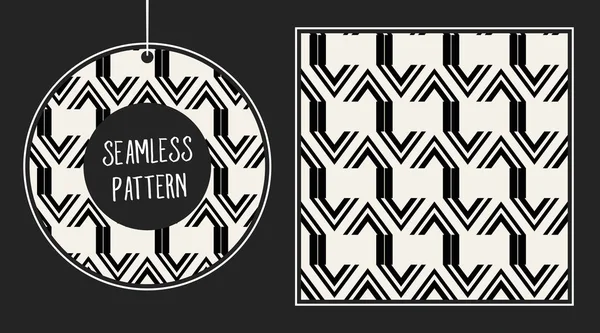 Soyut kavram vektör tek renkli geometrik desen. Siyah ve beyaz en az arka plan. Yaratıcı çizim şablonu. Sorunsuz şık doku. Duvar kağıdı, yüzey, web tasarım, tekstil, dekor için.