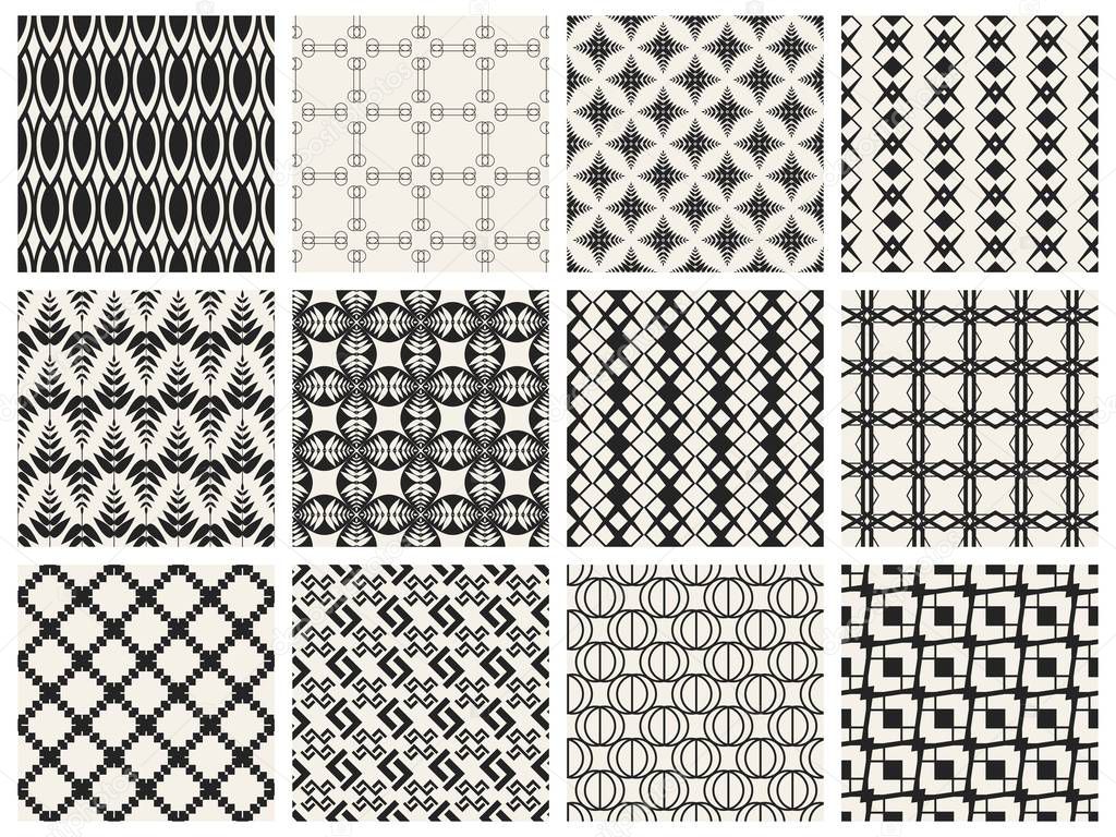 monochrome geometric pattern.