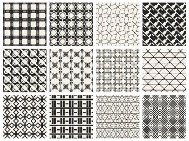 Tek renkli geometrik desen.