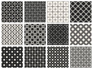 Tek renkli geometrik desen.