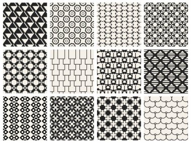 Tek renkli geometrik desen.