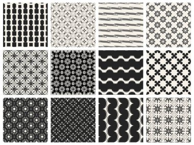 Tek renkli geometrik desen.