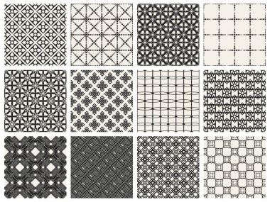 Tek renkli geometrik desen.