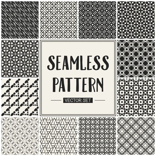 Soyut kavram vektör tek renkli geometrik desen. Siyah ve beyaz en az arka plan. Yaratıcı çizim şablonu. Sorunsuz şık doku. Duvar kağıdı, yüzey, web tasarım, tekstil, dekor için.