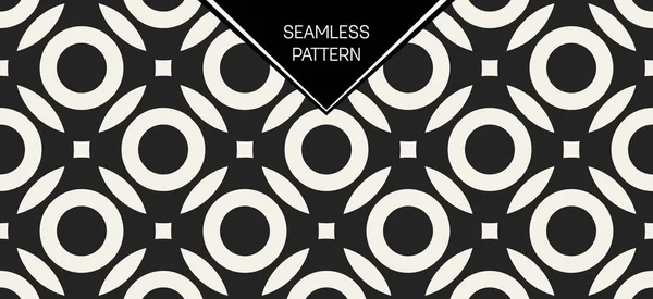 Soyut kavram vektör tek renkli geometrik desen. Siyah ve beyaz en az arka plan. Yaratıcı çizim şablonu. Sorunsuz şık doku. Duvar kağıdı, yüzey, web tasarım, tekstil, dekor için.