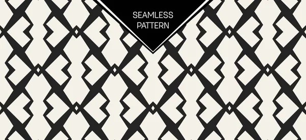 Soyut kavram vektör tek renkli geometrik desen. Siyah ve beyaz en az arka plan. Yaratıcı çizim şablonu. Sorunsuz şık doku. Duvar kağıdı, yüzey, web tasarım, tekstil, dekor için.