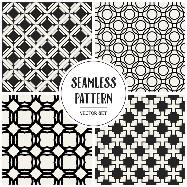 Soyut kavram vektör tek renkli geometrik desen. Siyah ve beyaz en az arka plan. Yaratıcı çizim şablonu. Sorunsuz şık doku. Duvar kağıdı, yüzey, web tasarım, tekstil, dekor için.