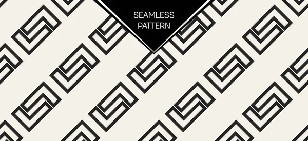 Soyut kavram vektör tek renkli geometrik desen. Siyah ve beyaz en az arka plan. Yaratıcı çizim şablonu. Sorunsuz şık doku. Duvar kağıdı, yüzey, web tasarım, tekstil, dekor için.