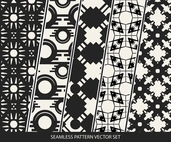 Concepto abstracto vector patrón geométrico monocromo. Fondo mínimo en blanco y negro. Plantilla de ilustración creativa. Textura elegante sin costuras. Para papel pintado, superficie, diseño web, textil, decoración . — Vector de stock