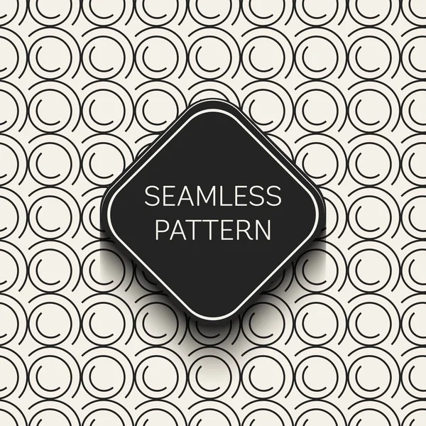 Abstract concept vector monochrome geometric pattern. Black and white minimal background. Creative illustration template. Seamless stylish texture. For wallpaper, surface, web design, textile, decor. — Stock Vector