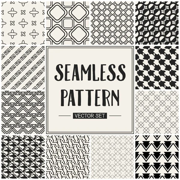 Soyut kavram vektör tek renkli geometrik desen. Siyah ve beyaz en az arka plan. Yaratıcı çizim şablonu. Sorunsuz şık doku. Duvar kağıdı, yüzey, web tasarım, tekstil, dekor için.