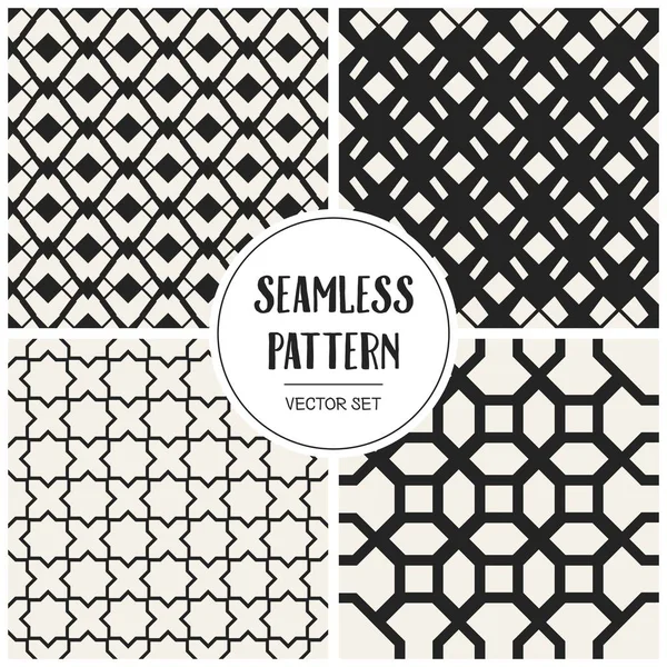 Soyut kavram vektör tek renkli geometrik desen. Siyah ve beyaz en az arka plan. Yaratıcı çizim şablonu. Sorunsuz şık doku. Duvar kağıdı, yüzey, web tasarım, tekstil, dekor için.