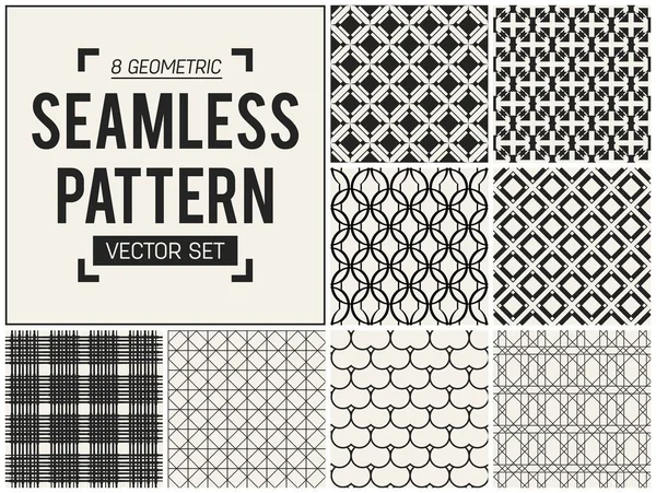 Abstraktes Konzept Vektor monochromes geometrisches Muster. Schwarz-weiß minimaler Hintergrund. Kreative Illustrationsvorlage. nahtlos stilvolle Textur. für Tapete, Oberfläche, Webdesign, Textil, Dekor. — Stockvektor