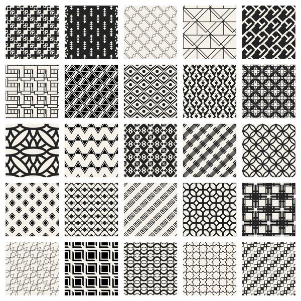 Abstract concept vector monochrome geometric pattern. Black and white minimal background. Creative illustration template. Seamless stylish texture. For wallpaper, surface, web design, textile, decor.