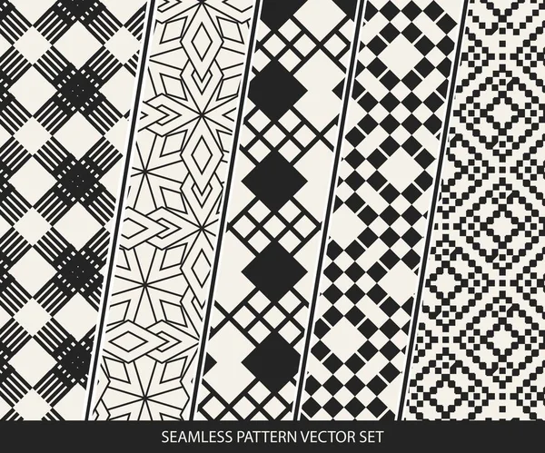 Concept abstrait vecteur monochrome motif géométrique. Fond minimal noir et blanc. Modèle d'illustration créatif. Texture élégante sans couture. Pour papier peint, surface, web design, textile, décor . — Image vectorielle