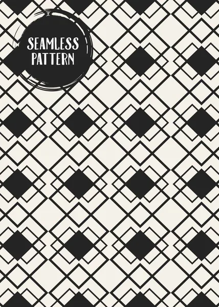 Patrón geométrico monocromo. — Vector de stock