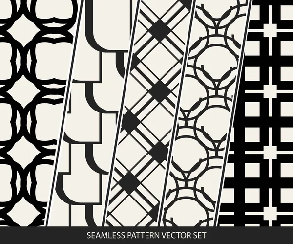 Concept abstrait vecteur monochrome motif géométrique. Fond minimal noir et blanc. Modèle d'illustration créatif. Texture élégante sans couture. Pour papier peint, surface, web design, textile, décor . — Image vectorielle