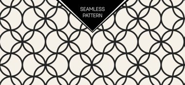 Soyut kavram vektör tek renkli geometrik desen. Siyah ve beyaz en az arka plan. Yaratıcı çizim şablonu. Sorunsuz şık doku. Duvar kağıdı, yüzey, web tasarım, tekstil, dekor için.