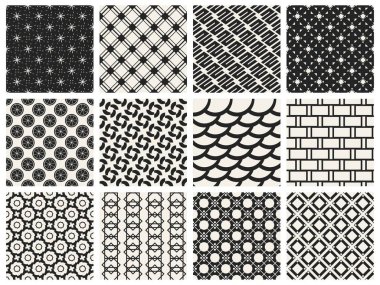 Tek renkli geometrik desen.