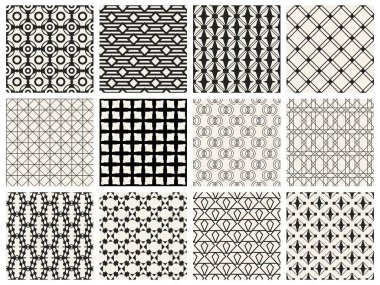 Tek renkli geometrik desen.