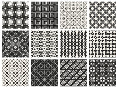 Tek renkli geometrik desen.