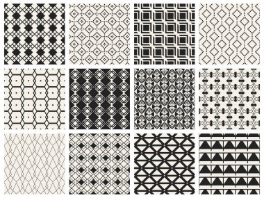 Tek renkli geometrik desen.