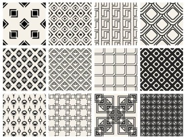 Tek renkli geometrik desen.