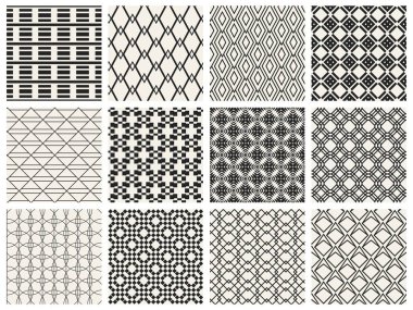 Tek renkli geometrik desen.