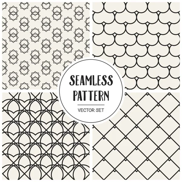 Soyut kavram vektör tek renkli geometrik desen. Siyah ve beyaz en az arka plan. Yaratıcı çizim şablonu. Sorunsuz şık doku. Duvar kağıdı, yüzey, web tasarım, tekstil, dekor için.