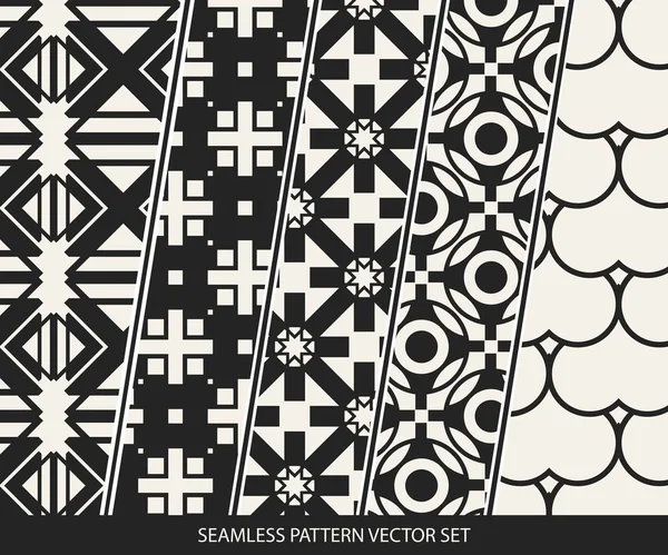 Concept abstrait vecteur monochrome motif géométrique. Fond minimal noir et blanc. Modèle d'illustration créatif. Texture élégante sans couture. Pour papier peint, surface, web design, textile, décor . — Image vectorielle