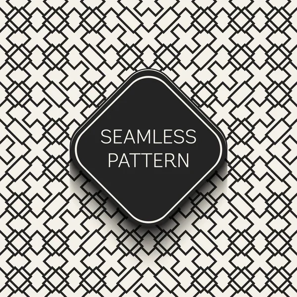 Abstraktes Konzept Vektor monochromes geometrisches Muster. Schwarz-weiß minimaler Hintergrund. Kreative Illustrationsvorlage. nahtlos stilvolle Textur. für Tapete, Oberfläche, Webdesign, Textil, Dekor. — Stockvektor