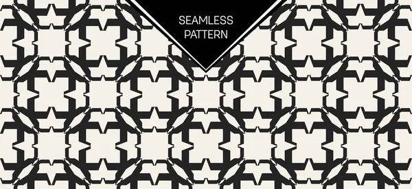 Soyut kavram vektör tek renkli geometrik desen. Siyah ve beyaz en az arka plan. Yaratıcı çizim şablonu. Sorunsuz şık doku. Duvar kağıdı, yüzey, web tasarım, tekstil, dekor için.