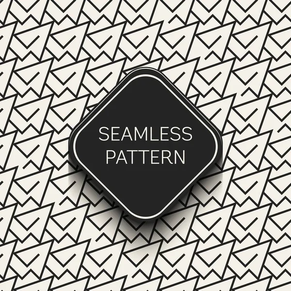 Abstrakt begrepp vektor monokrom geometriska mönster. Svart och vit minimal bakgrund. Kreativ illustration mall. Sömlös elegant textur. För tapet, yta, webbdesign, textil, inredning. — Stock vektor