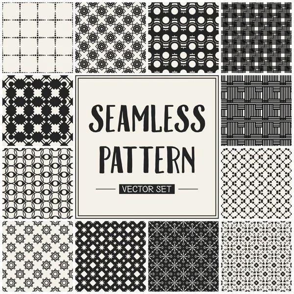 Soyut kavram vektör tek renkli geometrik desen. Siyah ve beyaz en az arka plan. Yaratıcı çizim şablonu. Sorunsuz şık doku. Duvar kağıdı, yüzey, web tasarım, tekstil, dekor için.