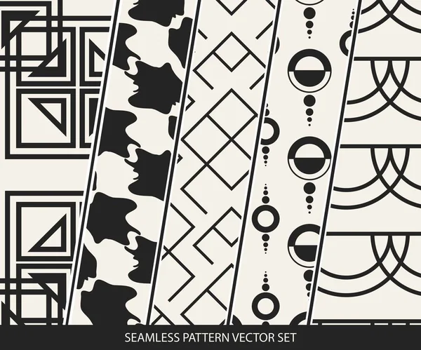 Abstraktes Konzept Vektor monochromes geometrisches Muster. Schwarz-weiß minimaler Hintergrund. Kreative Illustrationsvorlage. nahtlos stilvolle Textur. für Tapete, Oberfläche, Webdesign, Textil, Dekor. — Stockvektor