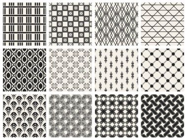 Tek renkli geometrik desen.