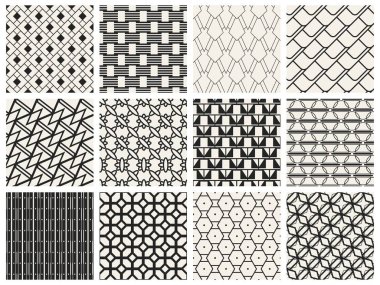 Tek renkli geometrik desen.