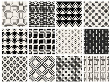 Tek renkli geometrik desen.