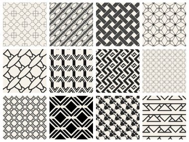 Tek renkli geometrik desen.