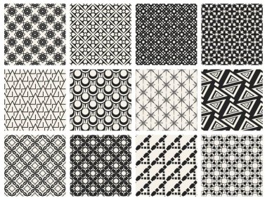 Tek renkli geometrik desen.