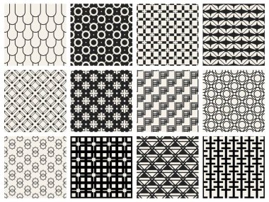 Tek renkli geometrik desen.