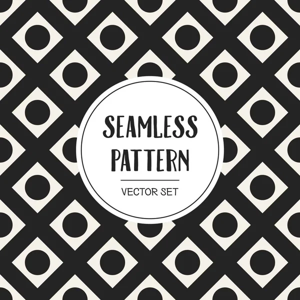 Abstract begrip vector monochroom geometrische patroon. Zwart-wit minimale achtergrond. Creatieve illustratie sjabloon. Naadloze stijlvolle textuur. Voor behang, oppervlak, webdesign, textiel, decor. — Stockvector