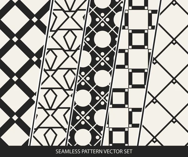 Concept abstrait vecteur monochrome motif géométrique. Fond minimal noir et blanc. Modèle d'illustration créatif. Texture élégante sans couture. Pour papier peint, surface, web design, textile, décor . — Image vectorielle