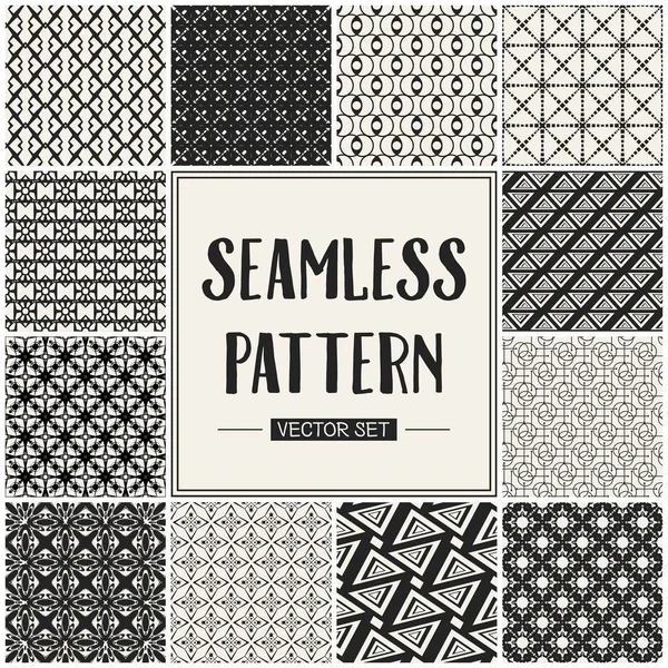 Abstraktes Konzept Vektor monochromes geometrisches Muster. Schwarz-weiß minimaler Hintergrund. Kreative Illustrationsvorlage. nahtlos stilvolle Textur. für Tapete, Oberfläche, Webdesign, Textil, Dekor. — Stockvektor