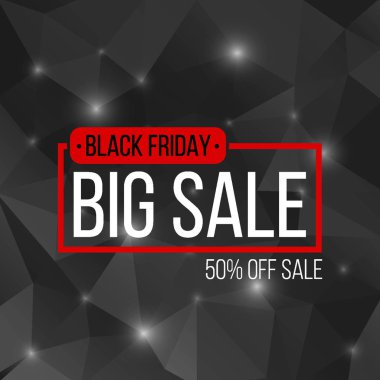 Soyut vektör kara Cuma satış planı. Sanat şablonu tasarımı, liste, sayfa, taklit broşür stili, afiş, fikir, kapak, kitap, boş, kart, reklam, poster, rozet.