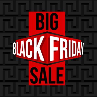 Soyut vektör kara Cuma satış planı. Sanat şablonu tasarımı, liste, sayfa, taklit broşür stili, afiş, fikir, kapak, kitap, boş, kart, reklam, poster, rozet.