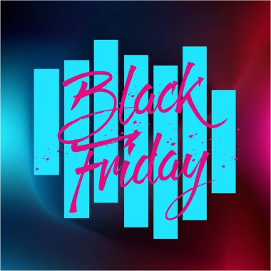 Soyut vektör kara Cuma satış planı. Sanat şablonu tasarımı, liste, sayfa, taklit broşür stili, afiş, fikir, kapak, kitap, boş, kart, reklam, poster, rozet.