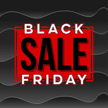 Soyut vektör kara Cuma satış planı. Sanat şablonu tasarımı, liste, sayfa, taklit broşür stili, afiş, fikir, kapak, kitap, boş, kart, reklam, poster, rozet.