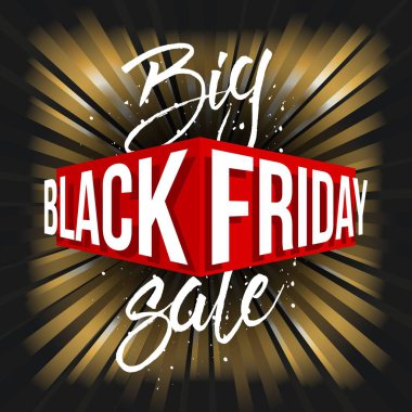 Soyut vektör kara Cuma satış planı. Sanat şablonu tasarımı, liste, sayfa, taklit broşür stili, afiş, fikir, kapak, kitap, boş, kart, reklam, poster, rozet.