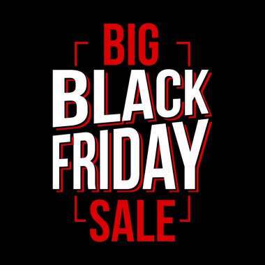 Soyut vektör kara Cuma satış planı. Sanat şablonu tasarımı, liste, sayfa, taklit broşür stili, afiş, fikir, kapak, kitap, boş, kart, reklam, poster, rozet.